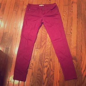 Love Fire - magenta/purple stretch denim